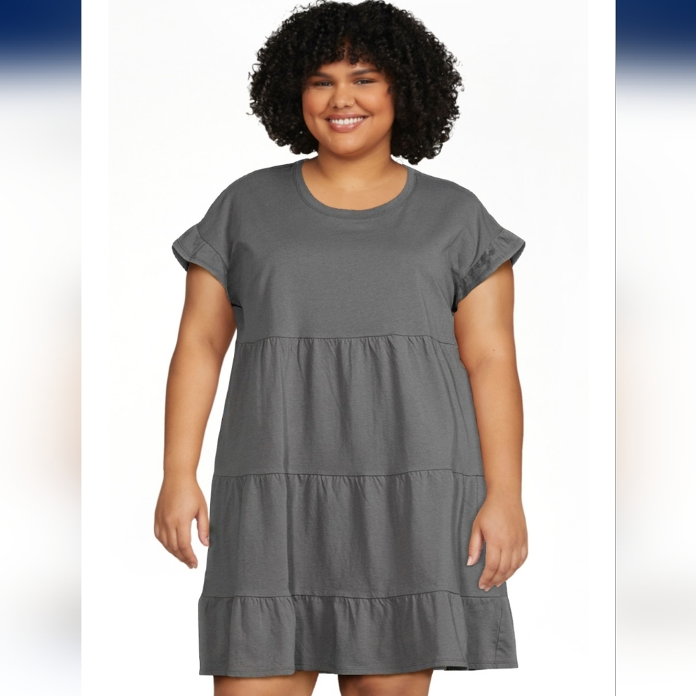 Blue 💙 Time and Tru Mini Sundress Short Sleeve Crew Neck XL